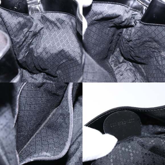 GUCCI Bamboo Shoulder Bag Canvas Black Silver 001 2123 001 2123 - Picture 12 of 12